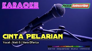 CINTA PELARIAN Wati S  Hana Elfariza KARAOKE [upl. by Pamella]