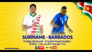 Voetbal Suriname vs Barbados [upl. by Ahtiuqal]