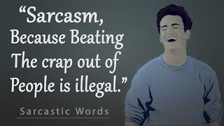 Sarcastic Quotes And Funny Sarcasm Sayings  Insults Comebacks Funny and Witty Quotes [upl. by Atsedom950]