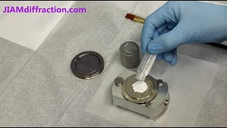 XRD Sample Preparation  Back Loaded Sample Holder  Xray Diffraction [upl. by Yrroc]