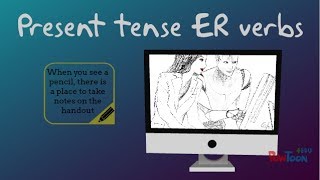 Present Tense ER Verbs in Spanish [upl. by Sueddaht]