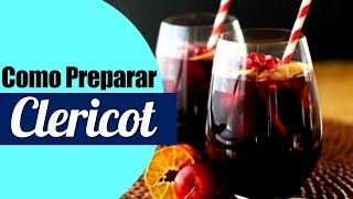 Como se prepara el Clericot  Cursos de Cocteleria [upl. by Sueahccaz]