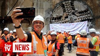 Breakthrough at Ampang Park MRT station [upl. by Alial]