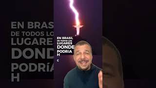 ⚡️Rayo cae sobre cabeza del Cristo Redentor en Brasil 😱😲 Jesus bible god rio shorts viral [upl. by Dareg]