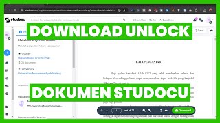 CARA DOWNLOAD DOKUMEN DI WEBSITE STUDOCU RESMI LEGAL [upl. by Ocramed86]