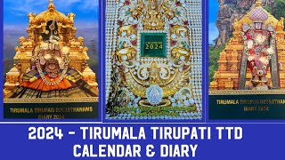 TTD 2024 Calendar amp TTD 2024 Diary  Tirumala Tirupati  Live Video [upl. by Ninon]