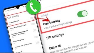 How to Turn onTurn off Call Barring on Android [upl. by Nylad804]