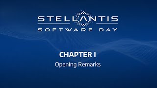 Stellantis Software Day Chap1  Opening Remarks [upl. by Lamok540]