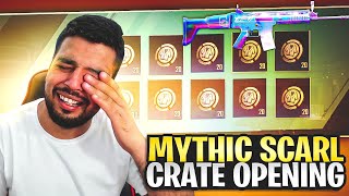 NEW MYTHIC SCARL CRATE OPENING  PUBG MOBILE  FM RADIO GAMING [upl. by Nekal276]