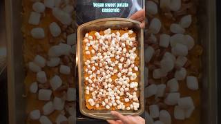 Easy vegan sweet potato casserole for Thanksgiving Top wDandies vegan marshmallows It’s SO yammy [upl. by Gibb]