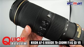 Quick Review  Nikon AFS NIKKOR 70200mm f4G ED VR [upl. by Zora]