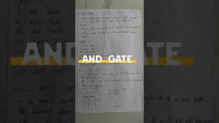 AND gate OR gate NOR gate shortvideo study studymaterial  shorts views viralvideo [upl. by Poock]