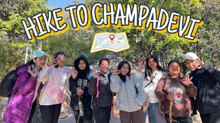 Champadevi Hiking  Best Hike Destination Near Kathmandu 🇳🇵 Nathm Students Vlog3 1vlog4vloggers [upl. by Roz]