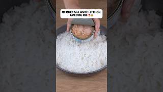 Partie1Ce chef mélange le thon avec du riz‼️😱cookingrecette deliciousdécouverte pourtoi thon [upl. by Am665]