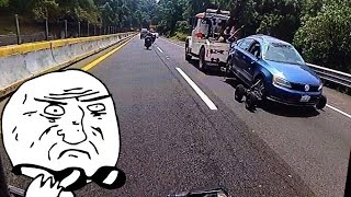 Nuevo vídeo viral  Conciencia Biker Volcadura Jetta [upl. by Jaddan383]