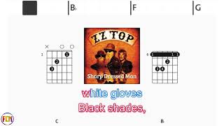 ZZ TOP Sharp Dressed Man FCN GUITAR CHORDS amp LYRICS [upl. by Airod]