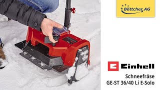 Schneefräse Einhell GE ST 3640 Li ESolo Akku [upl. by Arotahs]