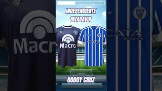 Independiente Rivadavia vs Godoy Cruz ¿Que Camiseta Es Mejor shorts independiente godoycruz [upl. by Neelsaj]