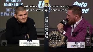 UFC 229 Khabib vs McGregor Conferencia de Prensa [upl. by Nylzaj]