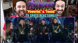 AVENGERS ENDGAME  quotPowerfulquot amp quotFoundquot TV SPOTS  REACTIONS [upl. by Abate]