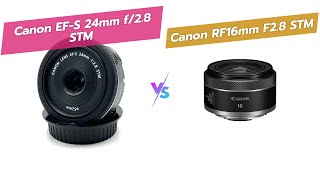 📸 Canon Lens Showdown EFS 24mm vs RF 16mm 🚀 [upl. by Nannoc365]