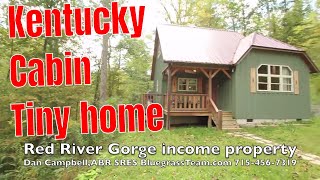 Cabin vacation home rental house for sale Red River Gorge Kentucky KY [upl. by Yrokcaz343]