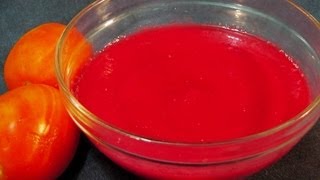 Quick homemade Tomato Puree  With natural and healthy food color [upl. by Suivatram826]