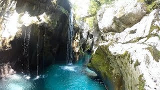 Der Soca  Canyon Velika korita Soče  Slowenien [upl. by Ahsikat]