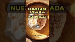 5 RAZONES PARA USAR NUEZ MOSCADA EN TU COCINA alimentossaludables salud sabiasque [upl. by Bea776]