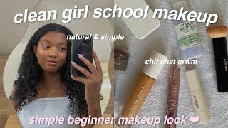 back to school makeup grwm quotclean girlquot minimal makeup look for school [upl. by Yeliac422]