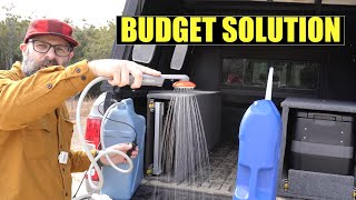 Budget Camp Shower and Faucet Vanlife Solution  12 volt Rechargeable Overlanding Offroad Ivation [upl. by Tapes]