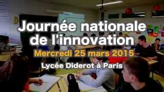 Appel à projet  Journée nationale de linnovation 25 mars 2015  Lycée Diderot Paris eduinov [upl. by Vigor338]