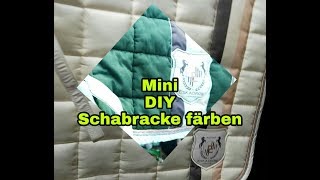 Mini DIY Schabracke färben Eskadron Heritage von Creme zu grün [upl. by Alanna]