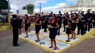 BANDA MARCIAL DA ASSEMBLEIA DE DEUS EM CAIÇARA  PB 141115 FEIRA LIVRE [upl. by Ondrea]