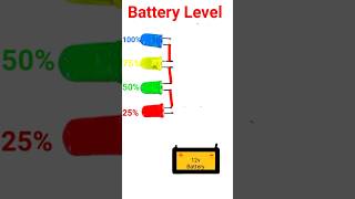 Battery level meter at home diy battery experiment shorts [upl. by Akinar617]