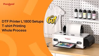 DTF Printer L1800 Setups  Tshirt Printing Whole Processdtf smallbusiness blackfriday sale [upl. by Sinclair]