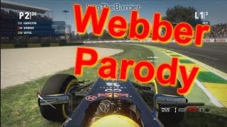 F1 Game 2012  When Webber starts a race Parody [upl. by Shelba]