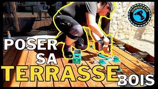 💪 ASTUCES pour poser VOTRE TERRASSE BOis➡️ Etapes et technique [upl. by Atnas594]