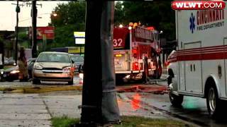 Fire Truck Car Collide In Bond Hill [upl. by Aratehs]