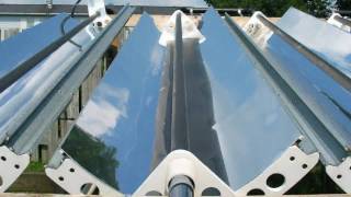 DIY Solar Parabolic Collector Timelapse 1 day [upl. by Bamberger]