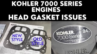 Kohler 7000 Series Head Gasket Issue How to diagnose and repair blown head gasket [upl. by Nodyl]