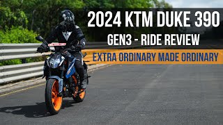 2024 KTM Duke 390 Gen3 Ride Review  Strell [upl. by Tremain786]