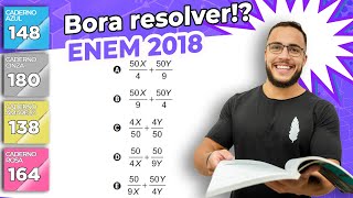 🔵 Questão 148  Caderno Azul  Sistemas de Equações  MATEMÁTICA ENEM 2018 [upl. by Ebanreb]