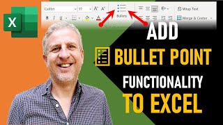 How to Add Bullet Points in an Excel Cell  Create Bullet List in Excel [upl. by Lazar]