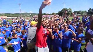 Watch Giants Odell Beckham Jr dance party at his football camp [upl. by Avelin229]