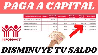 🔥Así Puedes pagar a Capital disminuye tu credito INFONAVIT rapido 2024 Parte 1 😍 [upl. by Dolora226]