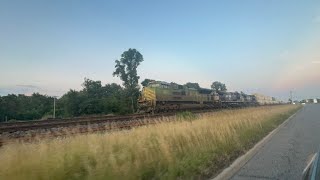 Afternoon day of railfanning featuring NS 1072 and CSX 1853 New York Central Heritage Unit [upl. by Aislehc]