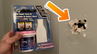 How To Use DAP Wall Repair Patch Kit with DryDex Spackling [upl. by Llirrem]