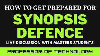 Questions Commonly Asked During Synopsis Defense and How You Should Answer Them [upl. by Aicelf540]