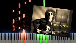 Estadio Azteca Andres Calamaro Piano Cover Midi tutorial Sheet app Karaoke [upl. by Eelame313]